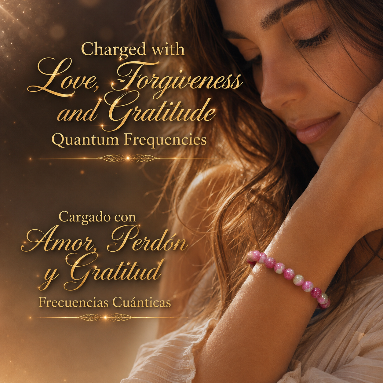 Pink Tourmaline Bracelet Charged with Love, Forgiveness & Gratitude Frequencies